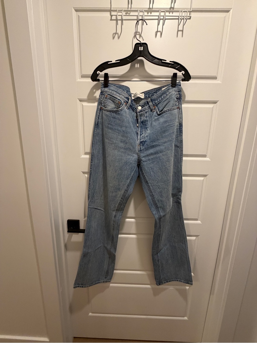 Denim Forum 90s Boy Mid-rise Loose / Light Blue Straight Leg Jeans Sz 29 - Picture 4 of 7